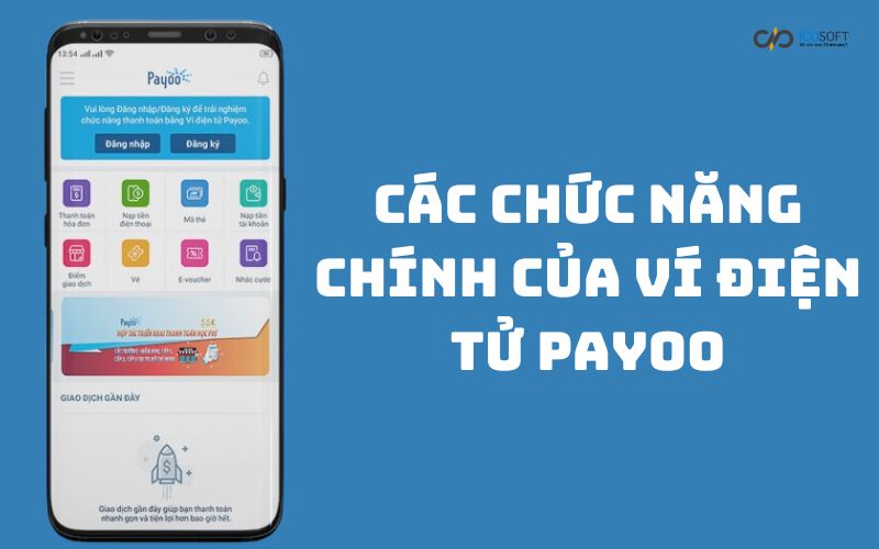 Các chức năng chính của app Payoo