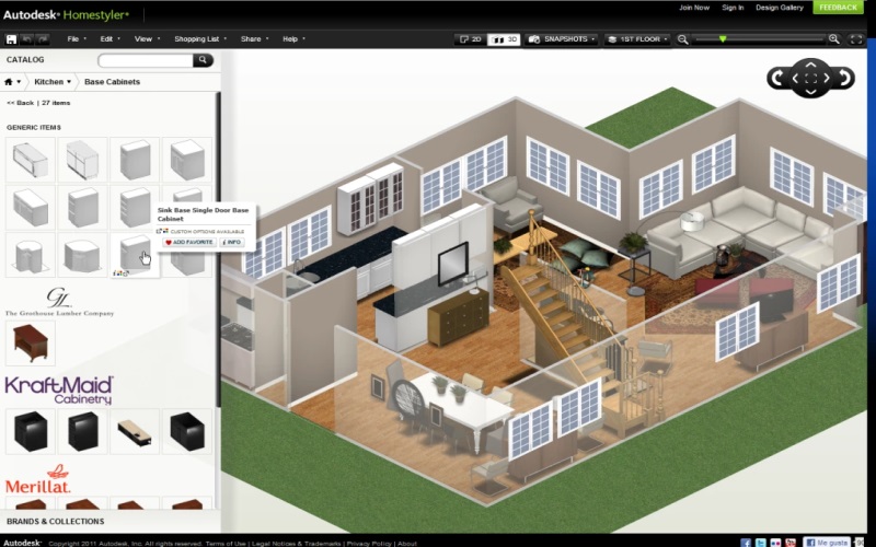 phần mềm Autodesk Homestyler