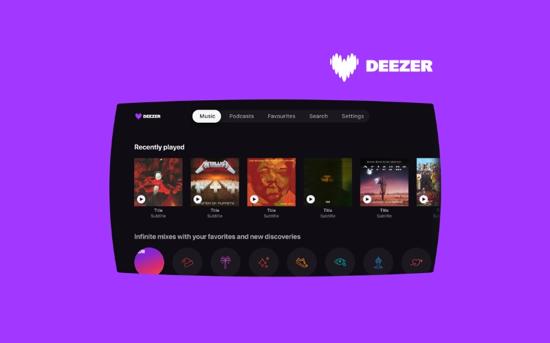 app nghe nhạc Deezer