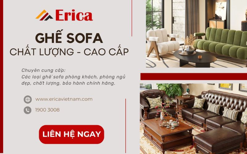 địa chỉ mua sofa uy tín erica việt nam
