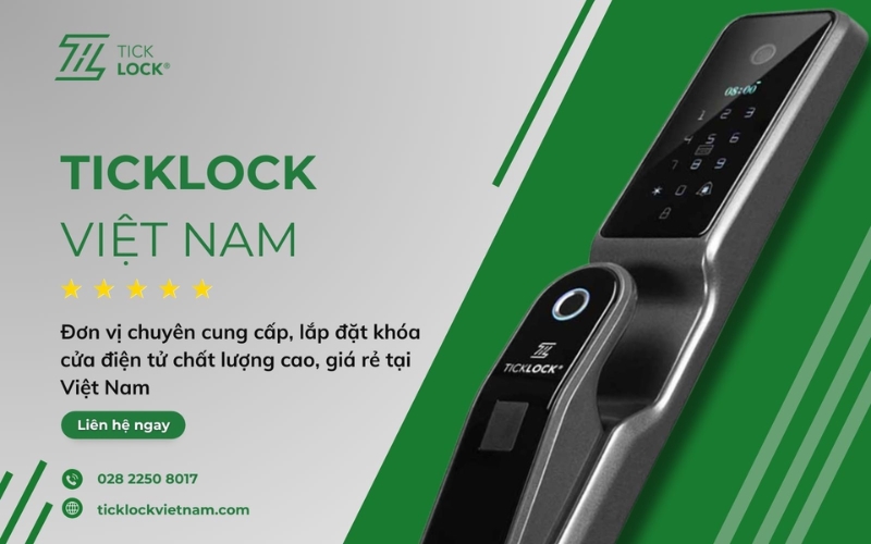 khóa cửa thông minh chính hãng TICKLOCK