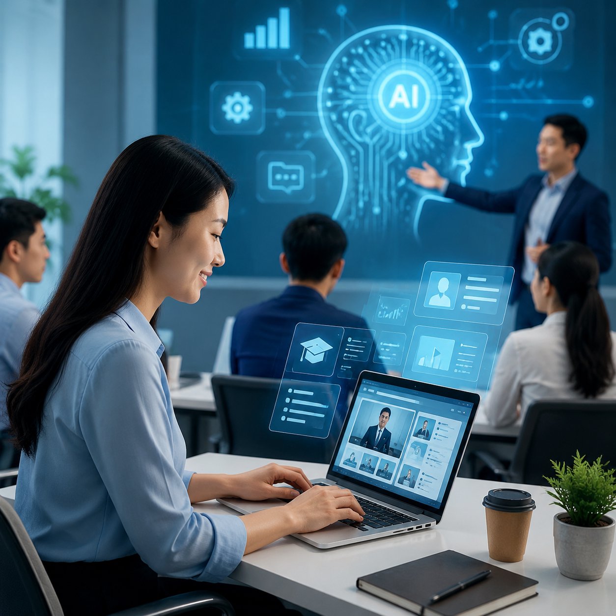 Ứng dụng AI trong doanh nghiệp: nâng hiệu quả đào tạo nội bộ ra sao? Ứng dụng AI trong doanh nghiệp: nâng hiệu quả đào tạo nội bộ ra sao?